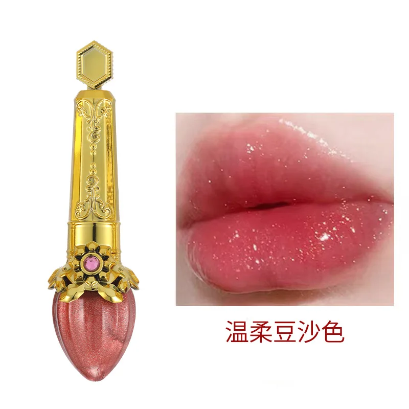 Explosive non-stick cup lip glaze pearlescent fine flash is not easy to fade moisturize fade lip lines improve complexion