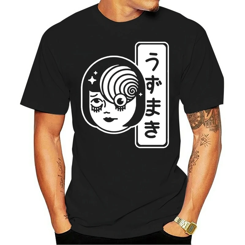 Tomie Junji Ito Uzumaki Spiral T-Shirt Horror Manga Tomie Tshirt Men Short Anime Japanese T-Shirt Men's Clothes Designs