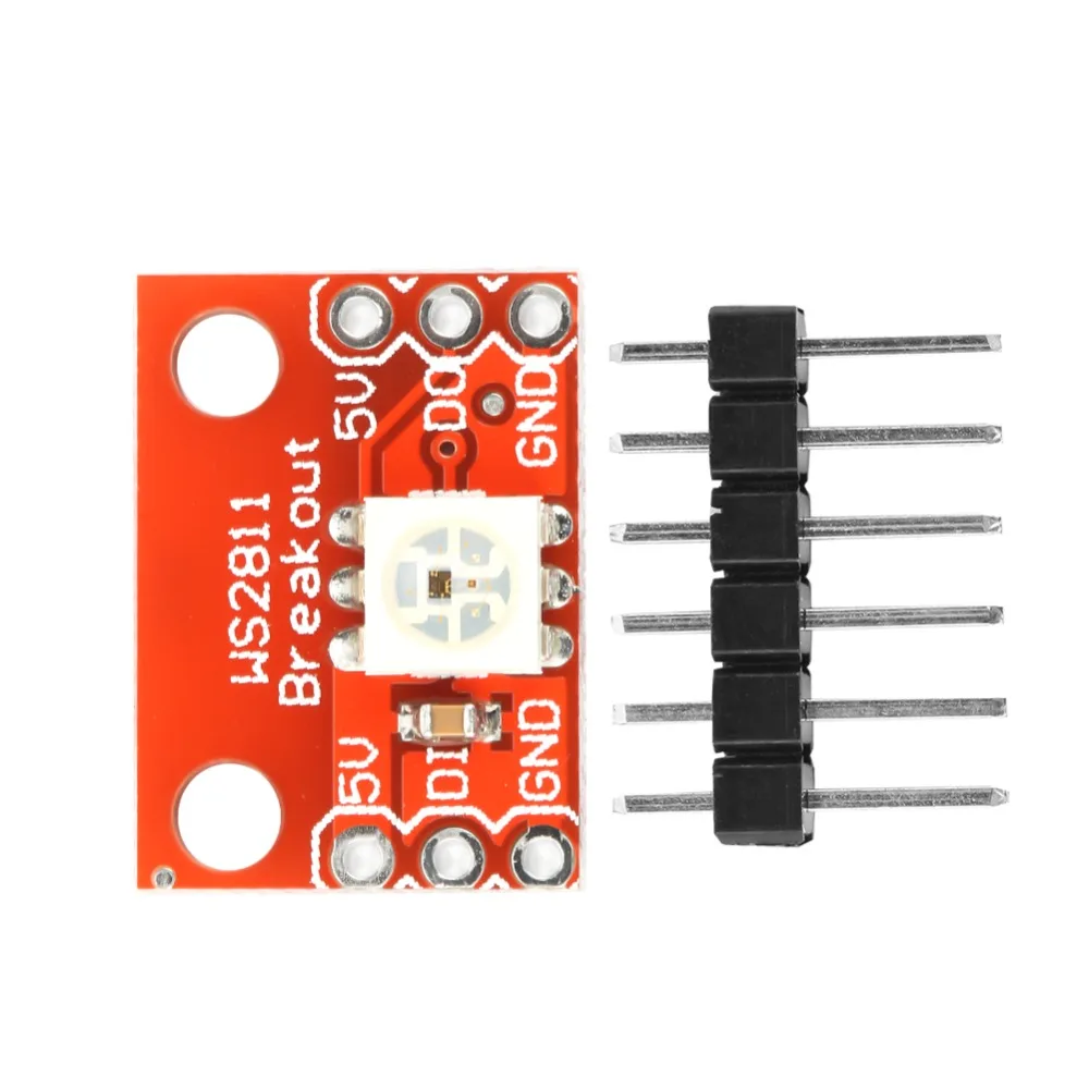5PCS 17.7* 12.5* 3.2mm Breakout Board WS2812 Chip 5050 RGB LED WS2812 Breakout Board WS2811 5050 LED Breakout Board LED Lighting