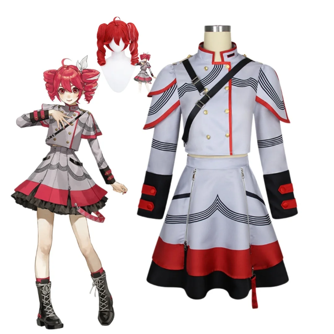 

Kasane Teto Cosplay Costume Wig Anime Set Halloween Party for Women