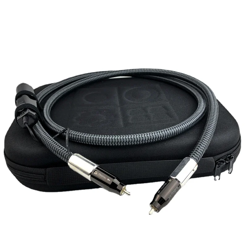 Imagem -02 - Wel Assinatura Rca Cabo Coaxial Digital Perfect-superfície Prata Pss Cabo de Decodificação de Áudio de Alta Fidelidade com Bateria 72v
