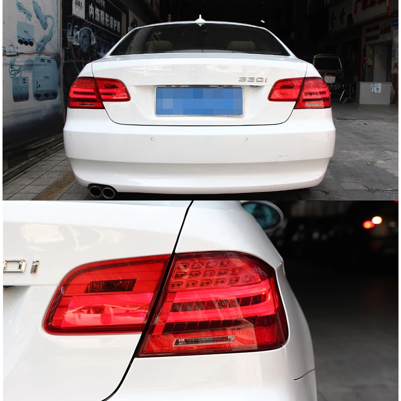 For BMW E92 M3 LED Tail Lights 2006-2012 E93 325i 330i Coupe Tail Lamp DRL Signal Brake Reverse auto Accessories