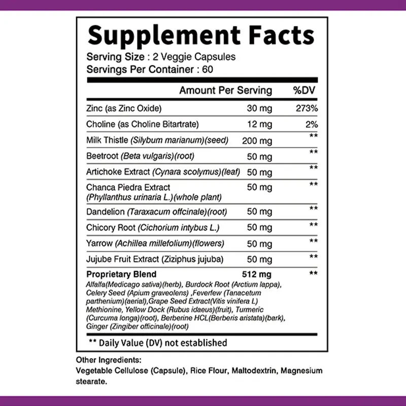 كبسولات عشبية لتنظيف الكبد - دعم الكبد وإزالة السموم، تدعم صحة الجهاز الهضمي والمعوية والمسالك البولية، للجنسين