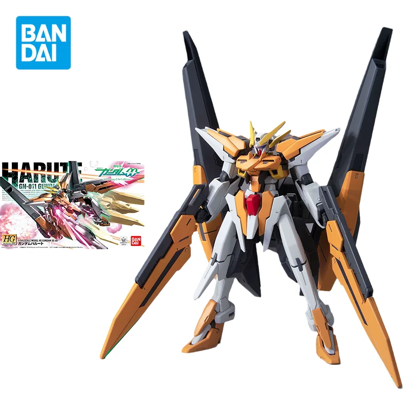 Bandai Original GUNDAM HG Anime Model HG 00 68 1/144 HARUTE GN-011 Action Figure Assembly Model Toys Collectible Gifts for Kids