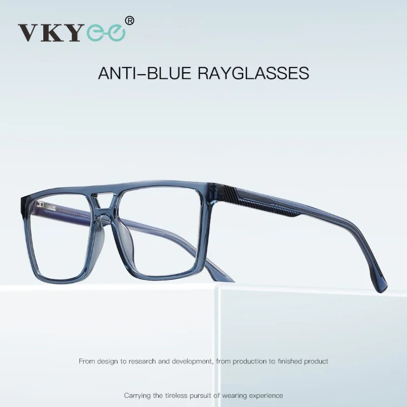 VICKY – lunettes de lecture pour hommes, monture large, design géométrique vintage, anti-lumière bleue, personnalisables, pour myopie, PFD2291