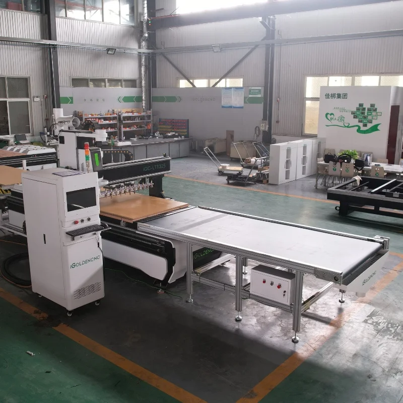 Furnitur kayu pabrik otomatis garis untuk memotong sel bersarang mesin kabinet mebel pabrik pekerjaan kayu pintar
