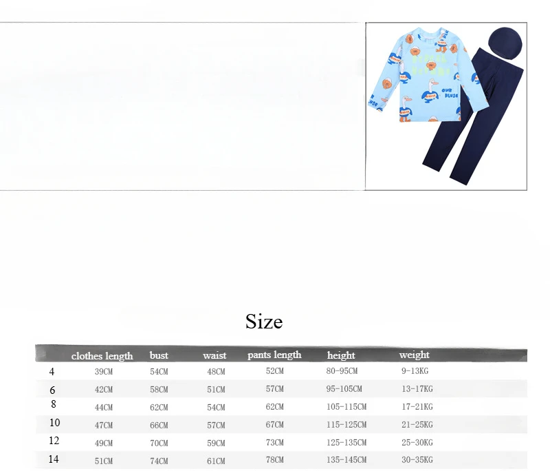 Swimming Suit for Girls Boys Cute Printed Long Sleeve Trousers Beach Swimwear for Kids Quick-dry Swimdress image 6