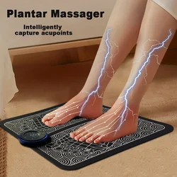 Elektrisch USB-opladen Voetmassagemat Ontspant Voet Acupunt Massagemat Verbetert de bloedcirculatie 8 modi 19-niveau ontspanning