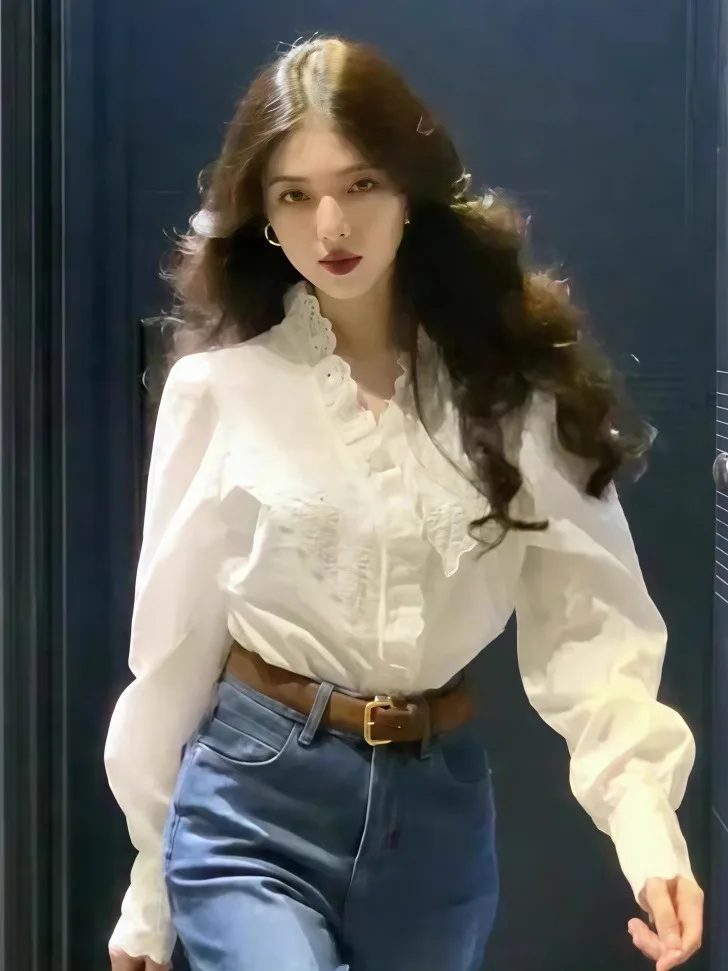 

Белое кружево с v-образным вырезом Long Sve irt, женское модное элитное платье во французском стиле, дизайн Senation, новое поступление лета