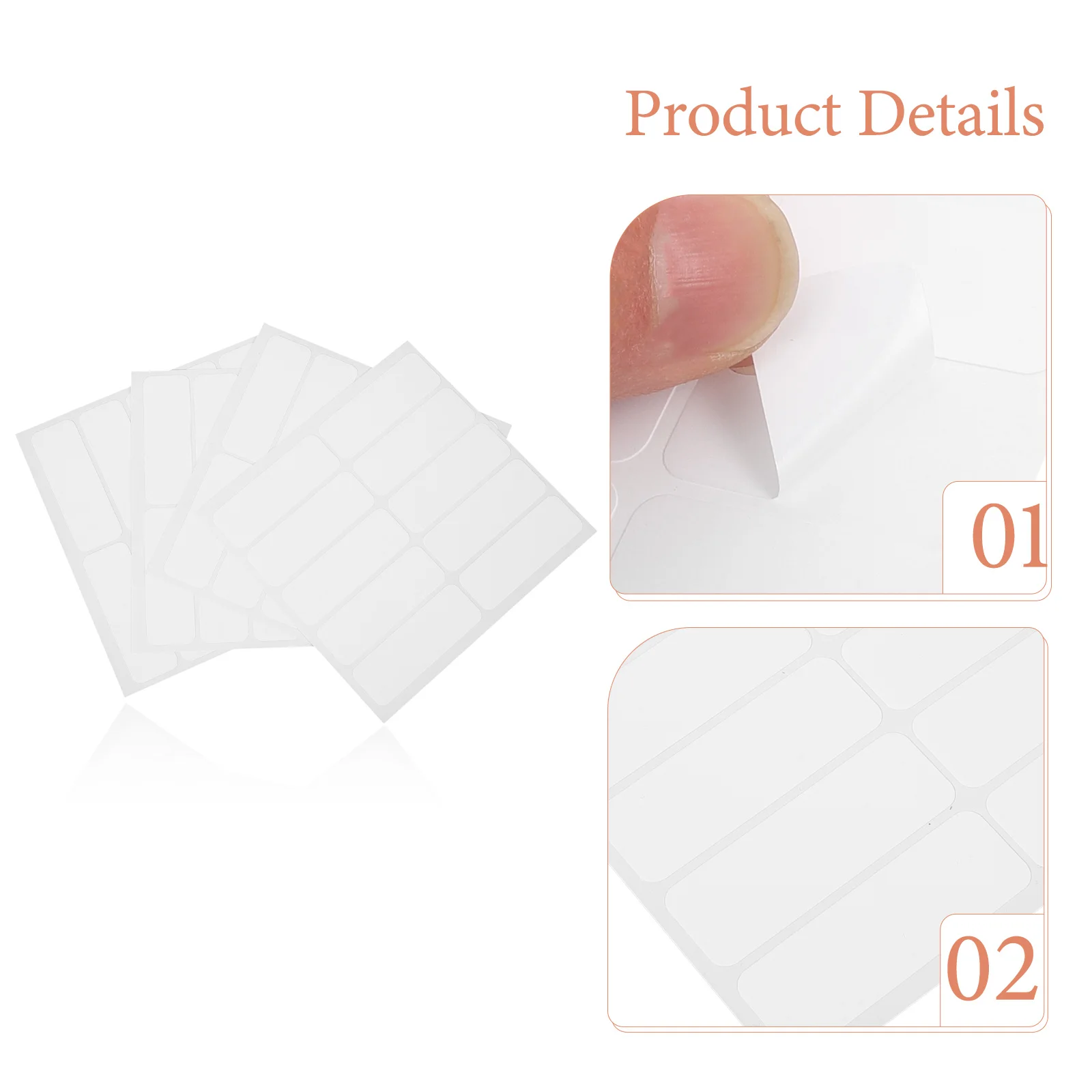 120 Pcs Washable Child Clothing Labels Laundry Copper Plate Stickers Tagging for