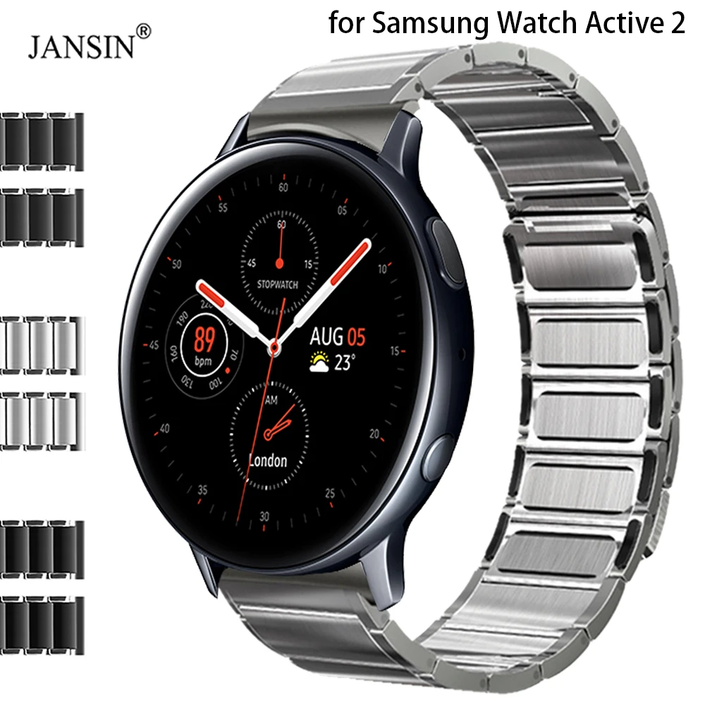 Stainless Steel Magnetic Band For Samsung Galaxy Watch Active 2 40mm 44mm Sport Metal Strap For Samsung Active 2 Luxury Band