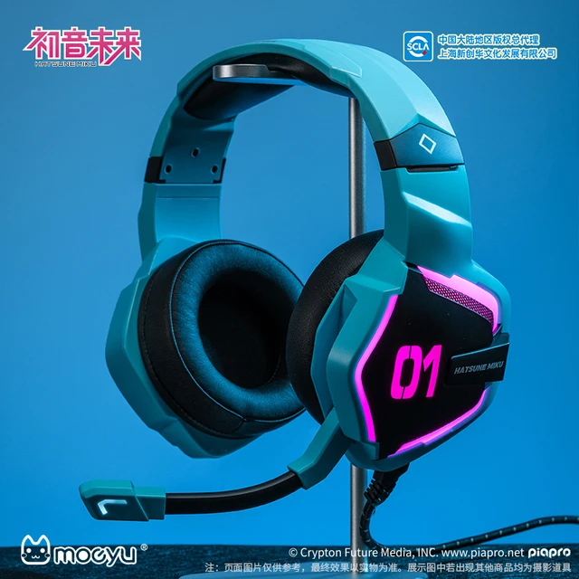 ワイヤレスヘッドホン,初音ミク,ハート付き,有線イヤホン,アニメギフト,新コレクション - AliExpress