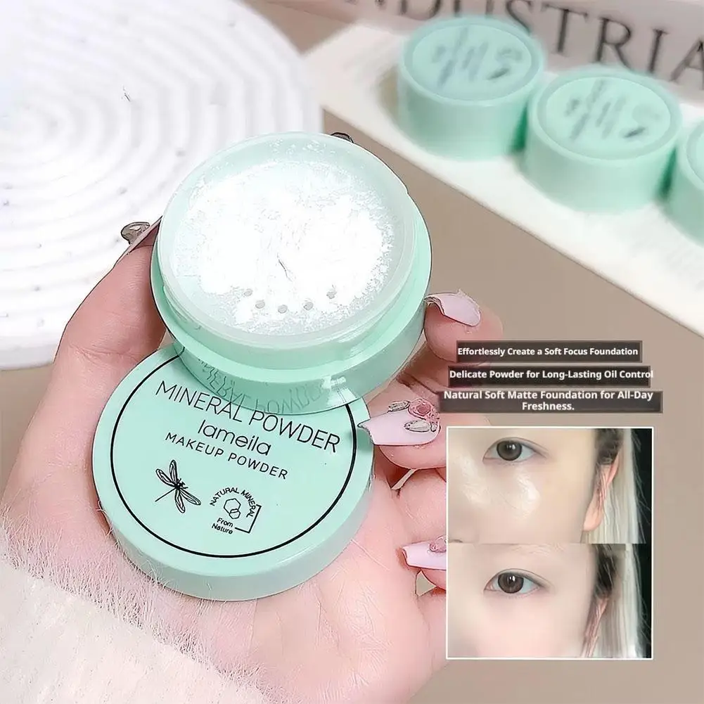 Mineralisches Loses Puder, Mattierendes Transparentes Fixierpuder für Ölige Haut, Ölkontrolle, Weiches Mattes Finish Gesichts-Losepuder – Detail 6