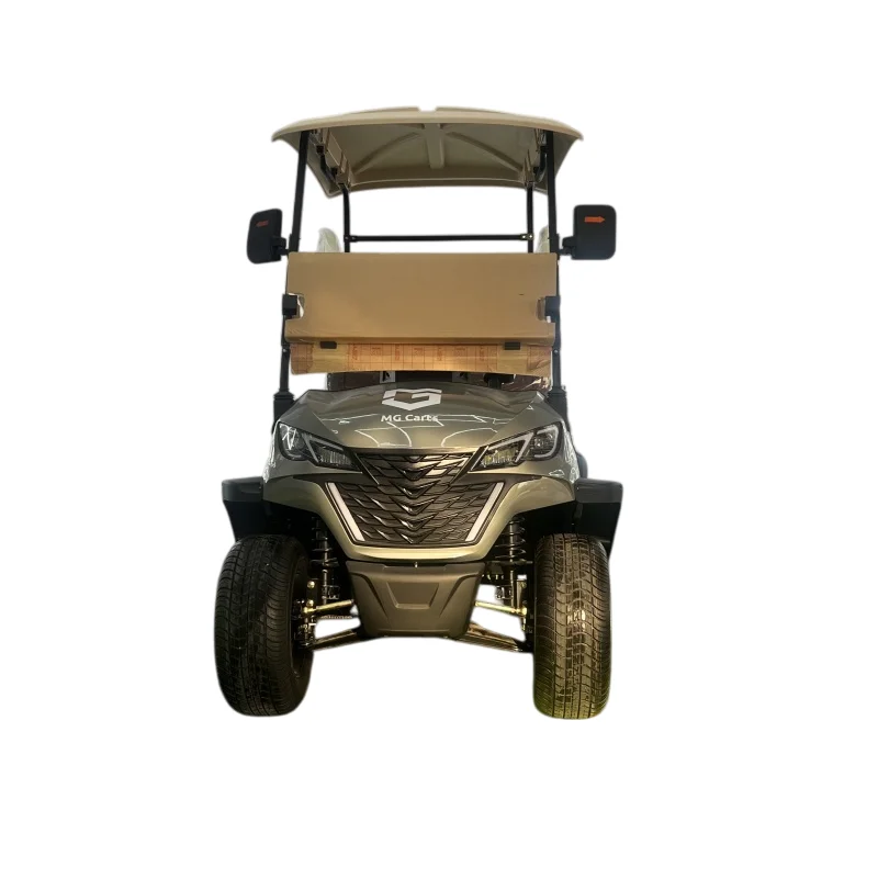 Lightweight Road Tire Golf Kart 60V Lithium Battery 4 Wheels 2 Seat Lightweight AC Motor Reinforced Folding Windshield Golf Cart