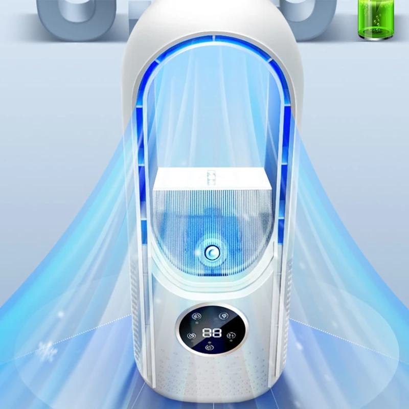 مكيفات الهواء المحمولة القابلة لإعادة الشحن مكيف هواء صغير شخصي مع مبرد الهواء التبخيري 6 سرعات خيمة نوم