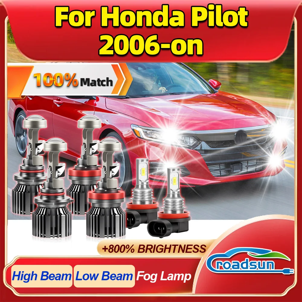 

ROADSUN для Honda Pilot 2006 2007 2008 2009 2010 2011 2012 2013-на автомобильный проектор Len светодиодная фара ампула автомобильная лампа для фар