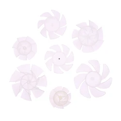 1 Pc 7 Blades Plastic Fan Blade Outside Diameter 35mm/42mm/50mm/65mm Plastic Cooling Fan Blade For Hair Dryer