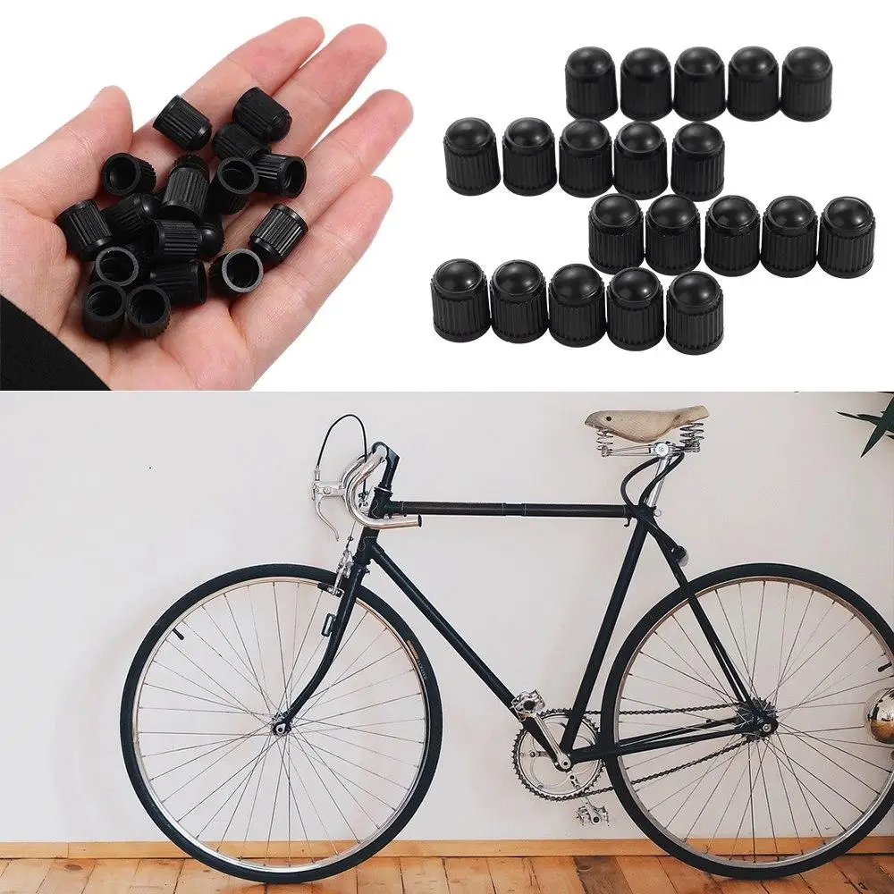 20Pcs Vehicle Auto Bicycle Round Dust Covers Tire Valve Caps Airtight Caps Wheel Accessories