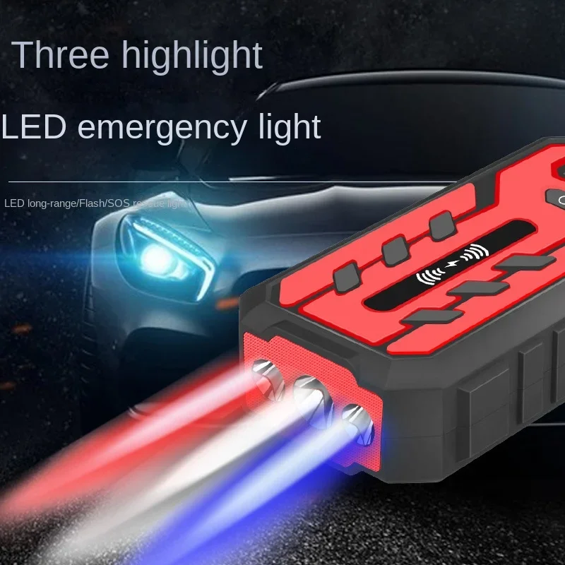 Portable 12V jumpstarter Car Jump Starter Battery Charger Emergency With Air Pump Led 1200A 12V Jump Starter And Power Bank