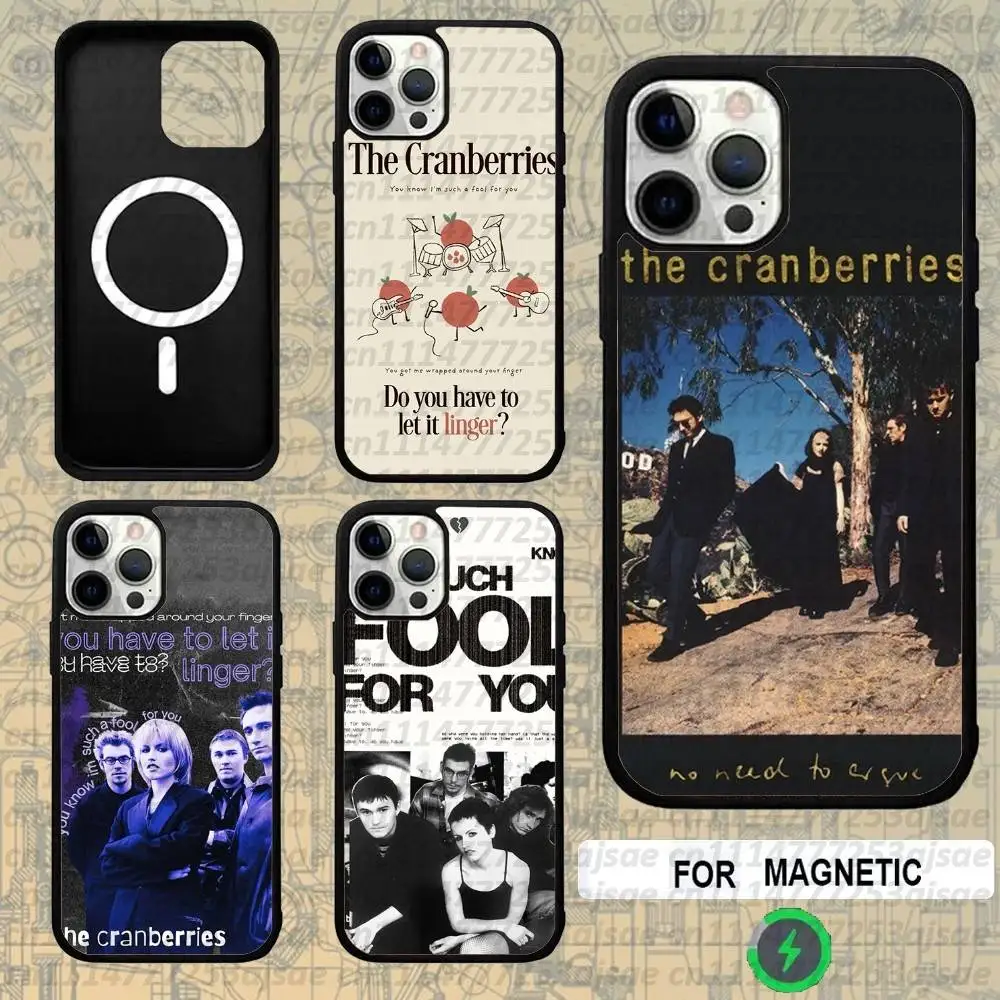 Band The C-Cranberries For Magsafe Wireless Charger Case For iPhone 18,15,16,17,13,14,11,12,Pro,Max,Plus,E,Air,Mini Cover