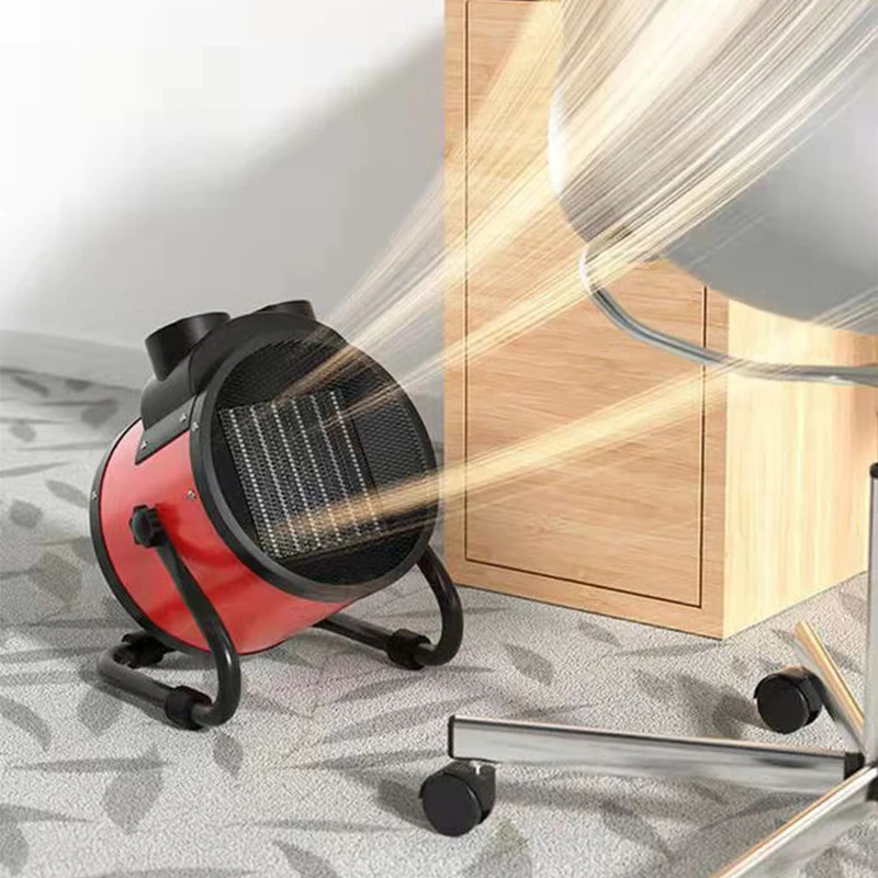 ポータブル工業用電気ヒーターサーモスタット空気ウォーマーラジエーター暖房器2KW高速熱3ギア調整過熱保護