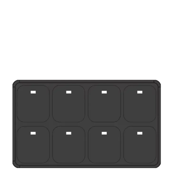 MAF 8 Keypad Smart CAN Bus 2.0B Control Silicone Automotive Grade Function Integrator Waterproof IP67 Keypad Panel 9-36V