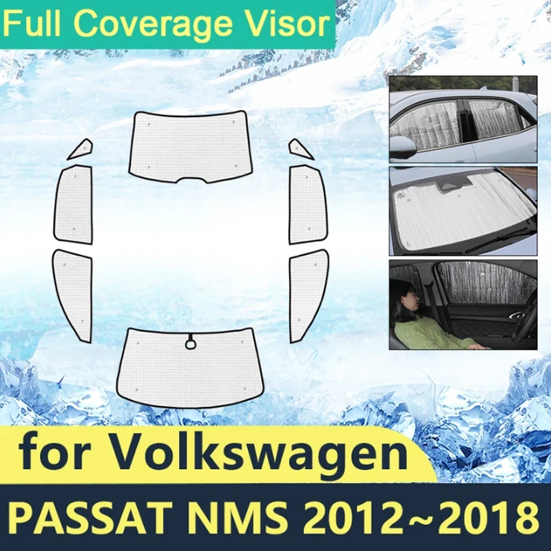 

Full Covers Sunshades For Volkswagen VW Passat NMS 2012 2013 2014 2015 2016 2017 2018 Car Windshields Accessories Sun Protection