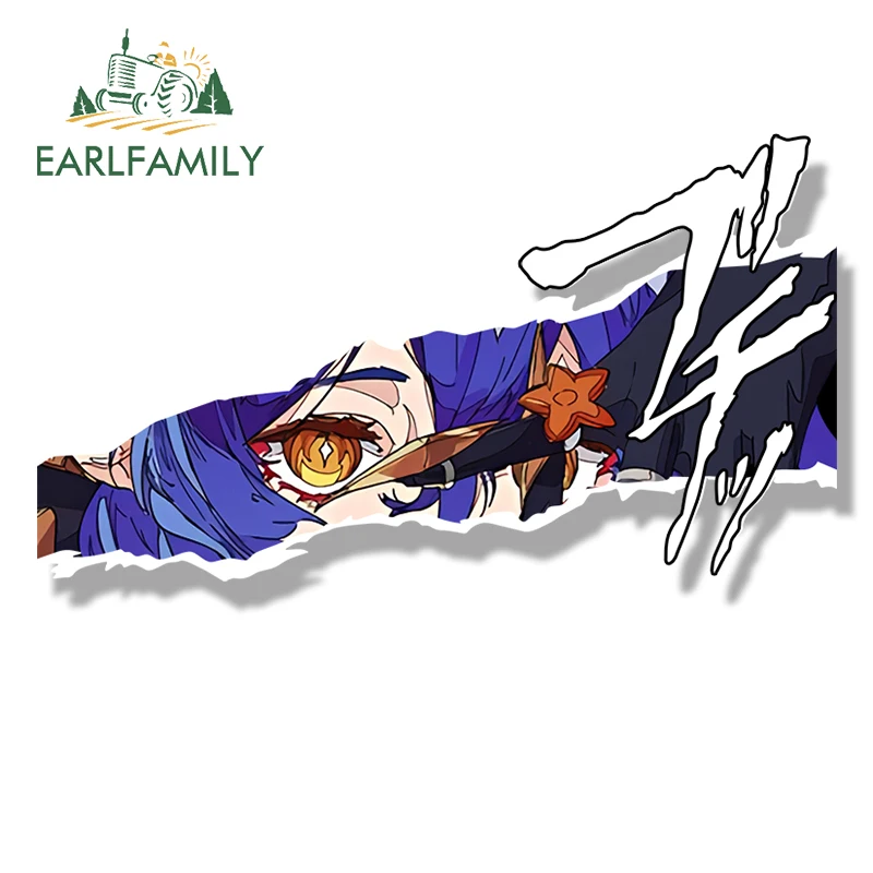 ملصق سيارة Layla بانك من earlfamila ، رسم تأثير Genshin الساخن ، ملصق Waifu ، فتاة نظرة خاطفة كرتونية ، ملصق جرافيتي ، تصميم سيارة Chibi ، JDM
