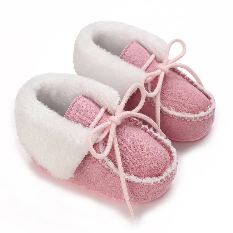 Klassische Baby warme Schneeschuhe Neugeborene weiche Sohle leichte Wanderschuhe für Alter 0-1