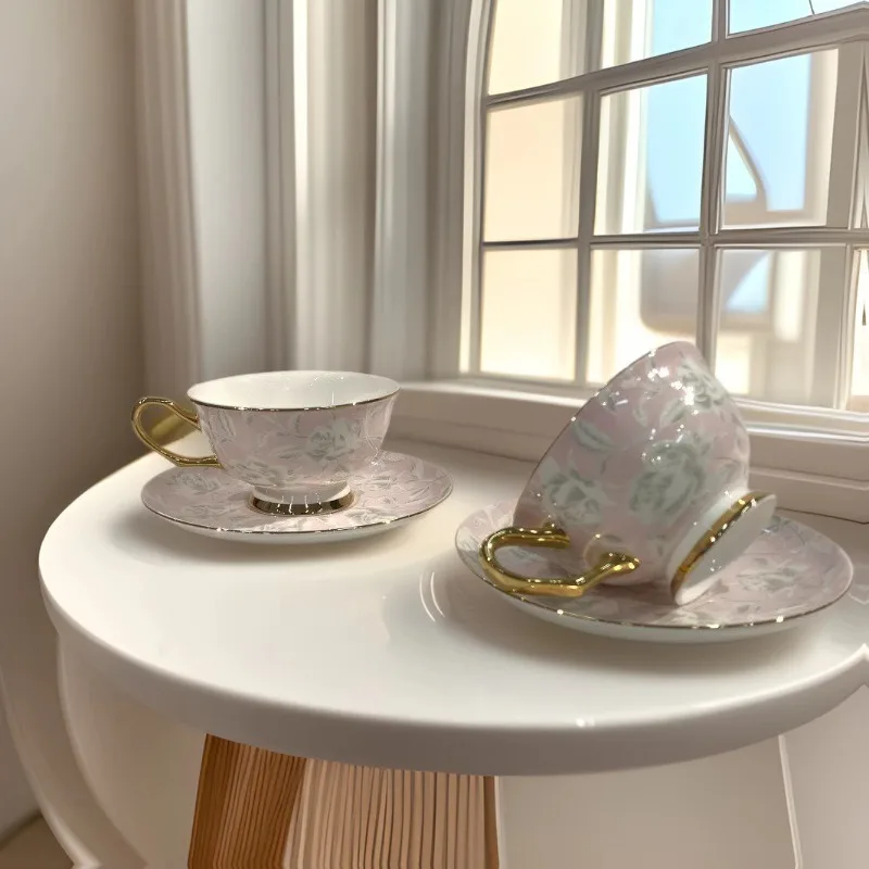 

Coffee cup high-grade ceramic afternoon tea cup set with spoon suitable for friends birthday wedding gifts