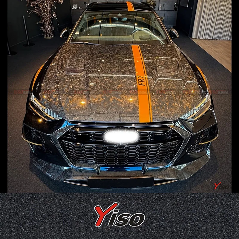 

Подходит для RS6 с комплектом обвеса Mansor: передний бампер из карбона, задний спойлер, боковые пороги, заднее крыло и капот.