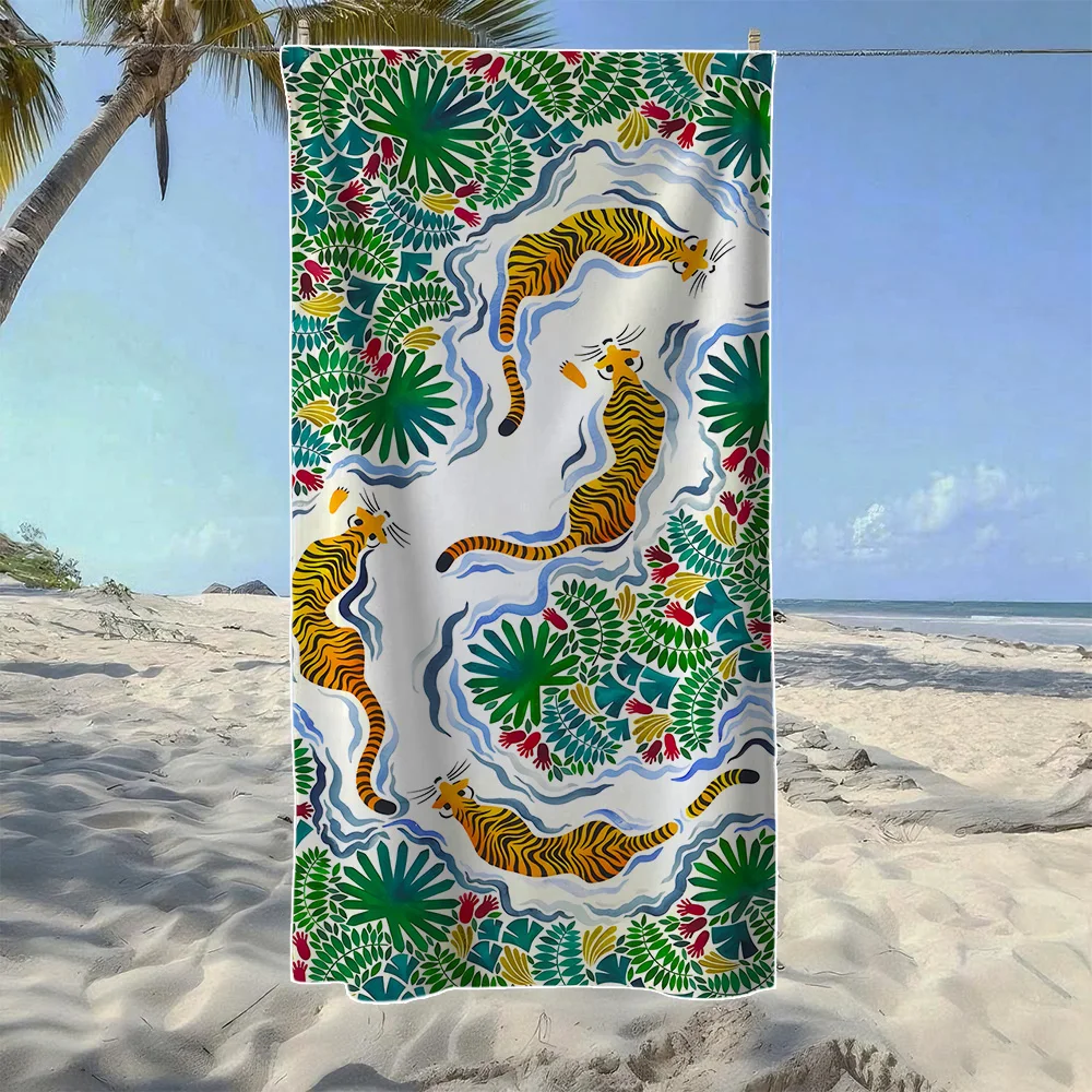 

Пляжное полотенце Monkey & Tropical Jungle, мягкое, быстросохнущее, идеально подходит для портативных поездок на природу, плавания, кемпинга и летнего отдыха на пляже.