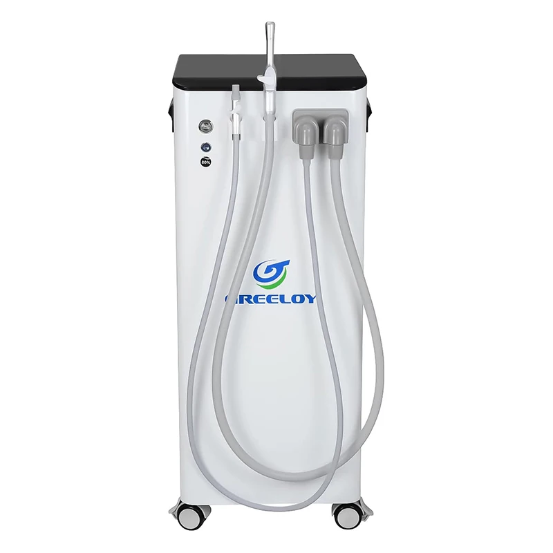 TJIRIS Dental Mobile Suction Unit 400W Strong Power Aspirator Greeloy GS-M400