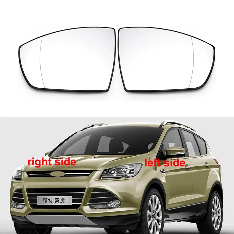 

Автомобильные аксессуары для Ford Kuga 2013-2019, внешние боковые зеркала, светоотражающие линзы, стекла для зеркала заднего вида с подогревом, 1 шт.