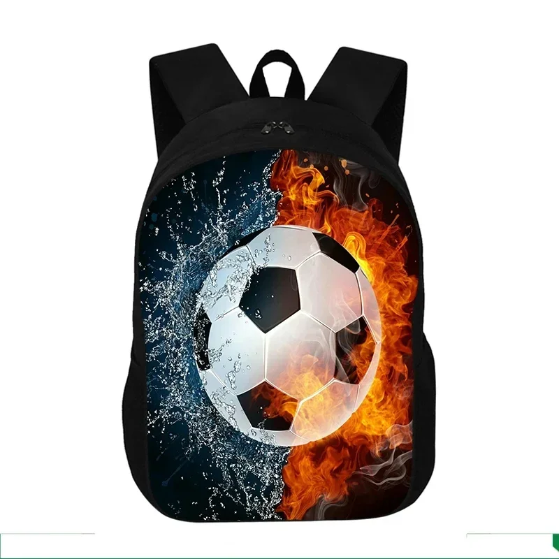 New Fashion Cool Footbally Soccerly Print  Custom Backpack Boy Girl Large-Capacity School Bags Kids Kindergarten Bag Boy Bookbag