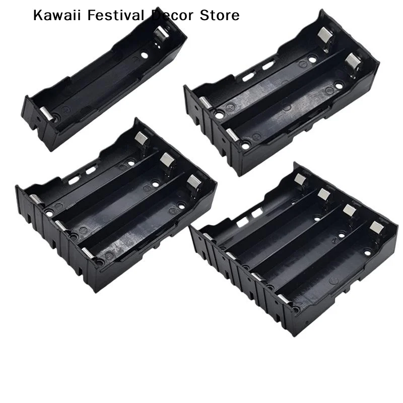【K】18650 Parallel 1/2/3/4/18650 Battery Holder 18650 Storage Box Case 18650 Parallel Battery Box 3.7V DIY Accessories