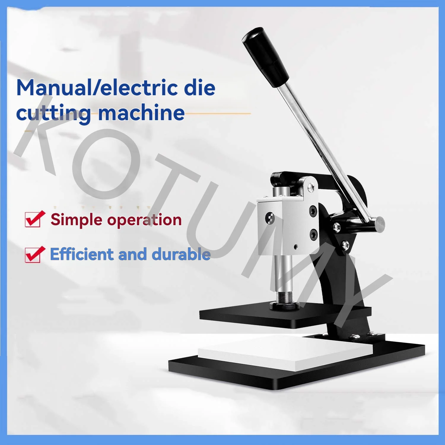 Manual Die-cutting Machine Small Manual Leather Fabric Sample Cutting and Punching Machine Stamping Machine