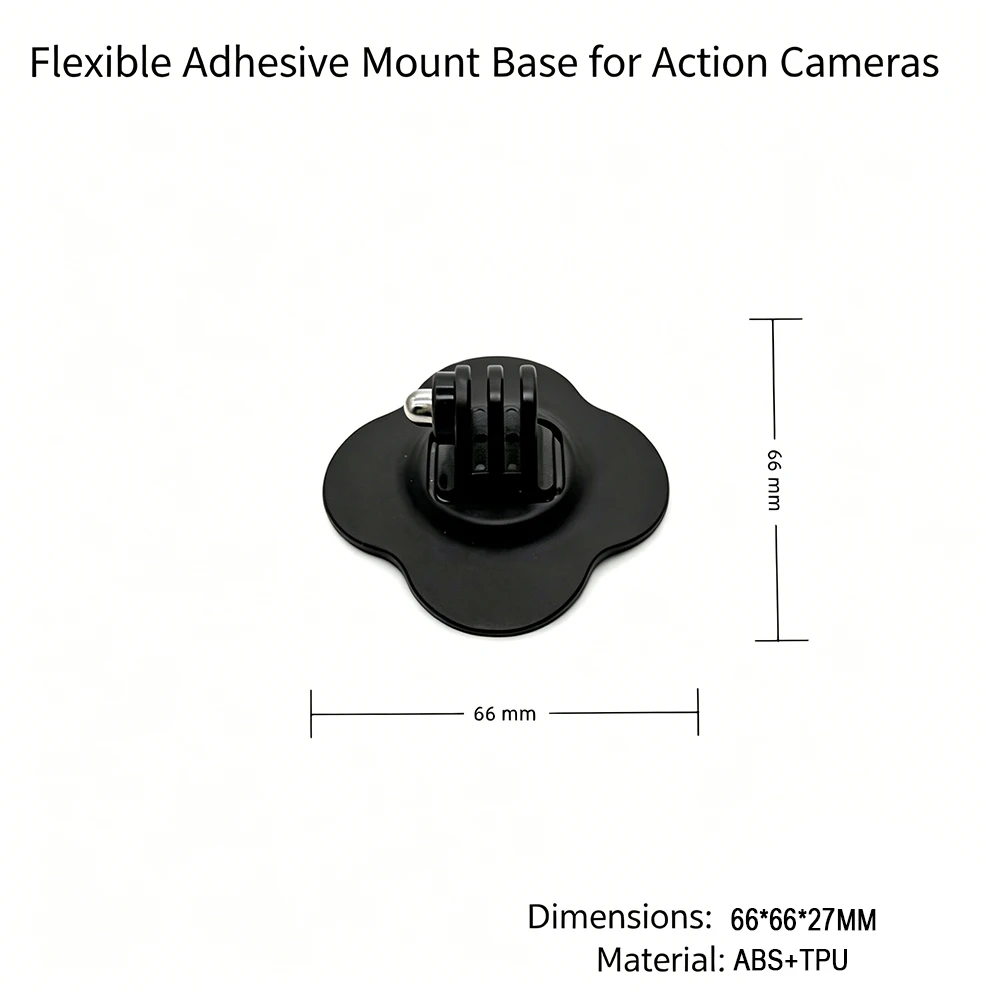 For GoPro Hero Insta360 X3 X4 X5 DJI Action Camera Mount Accessories Flexible Universal Helmet Mount Curved Flat Adhesive Holder
