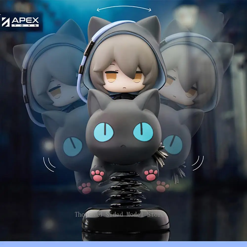 

Original APEX-TOYS Arknights Happy Shake Phantom Q-version rocking music 9.5CM Anime Figure PVC Model Collectible Toys For Boys