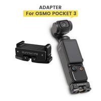 Sunnylife Foldable Quick-release Adapter For Osmo Pocket 3 Action Camera 1/4 Screw Extension Mount Accessories