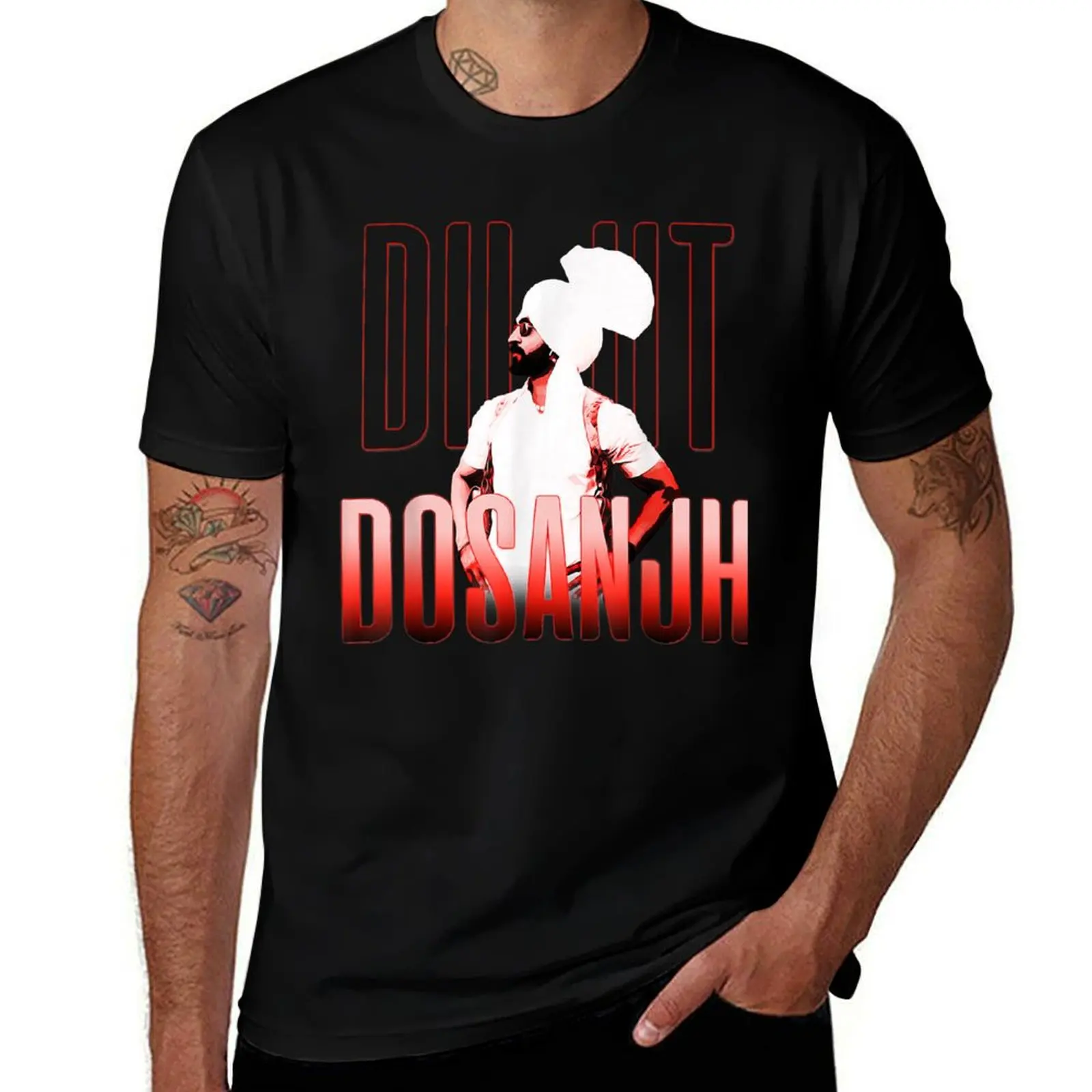 

DILJIT DOSANJH Punjabi Singer Apparel Punjabis T-Shirt t shirts with prints man t shirt luxury T-shirt