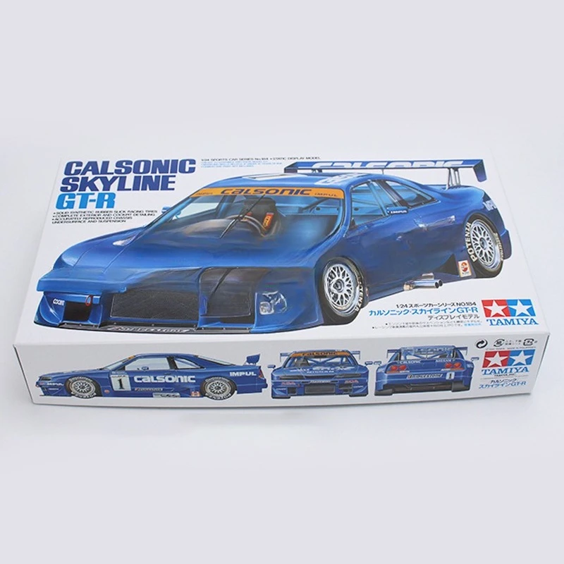 TAMIYA Plastic assembly car scale model kit 24184 SKYLINE GTR R33 Racing 1/24 Toy DIY Collection