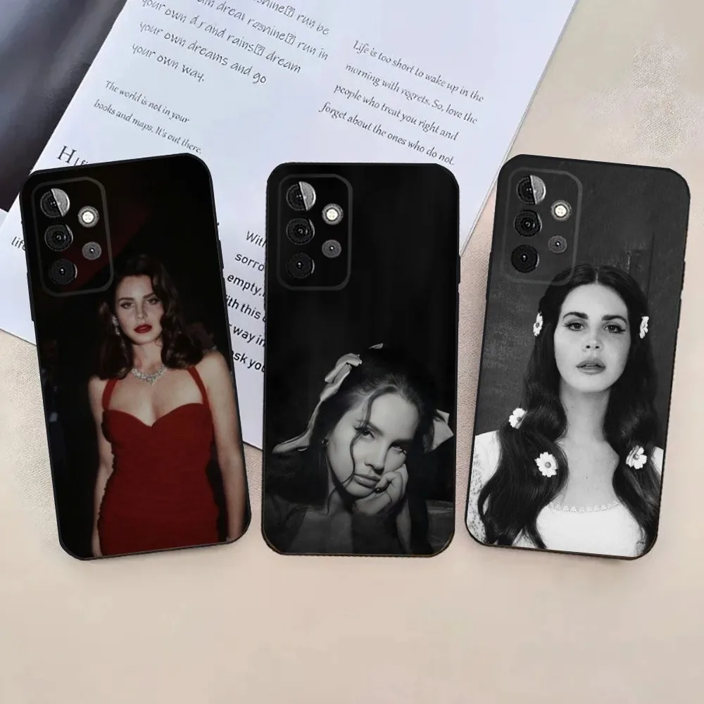 L-Lana Del Rey Singer  Phone Case For Samsung Galaxy A13,A21s,A22,A31,A32,A52,A53,A71,A80,A91 Soft Black Cover