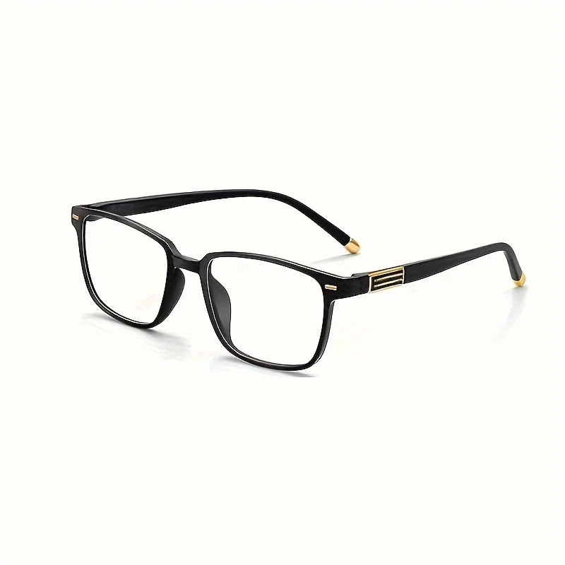 

Ultra-light and comfortable reading glasses for men and women - Fashionable and classic black frame with blue accent