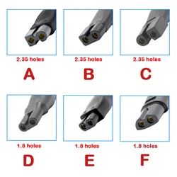 DC 5.5*2.1mm Female to 2-Prong Charger Plug Power Charging Adapter Converter Connector Plug For PHILIPS Pentium Shavers etc