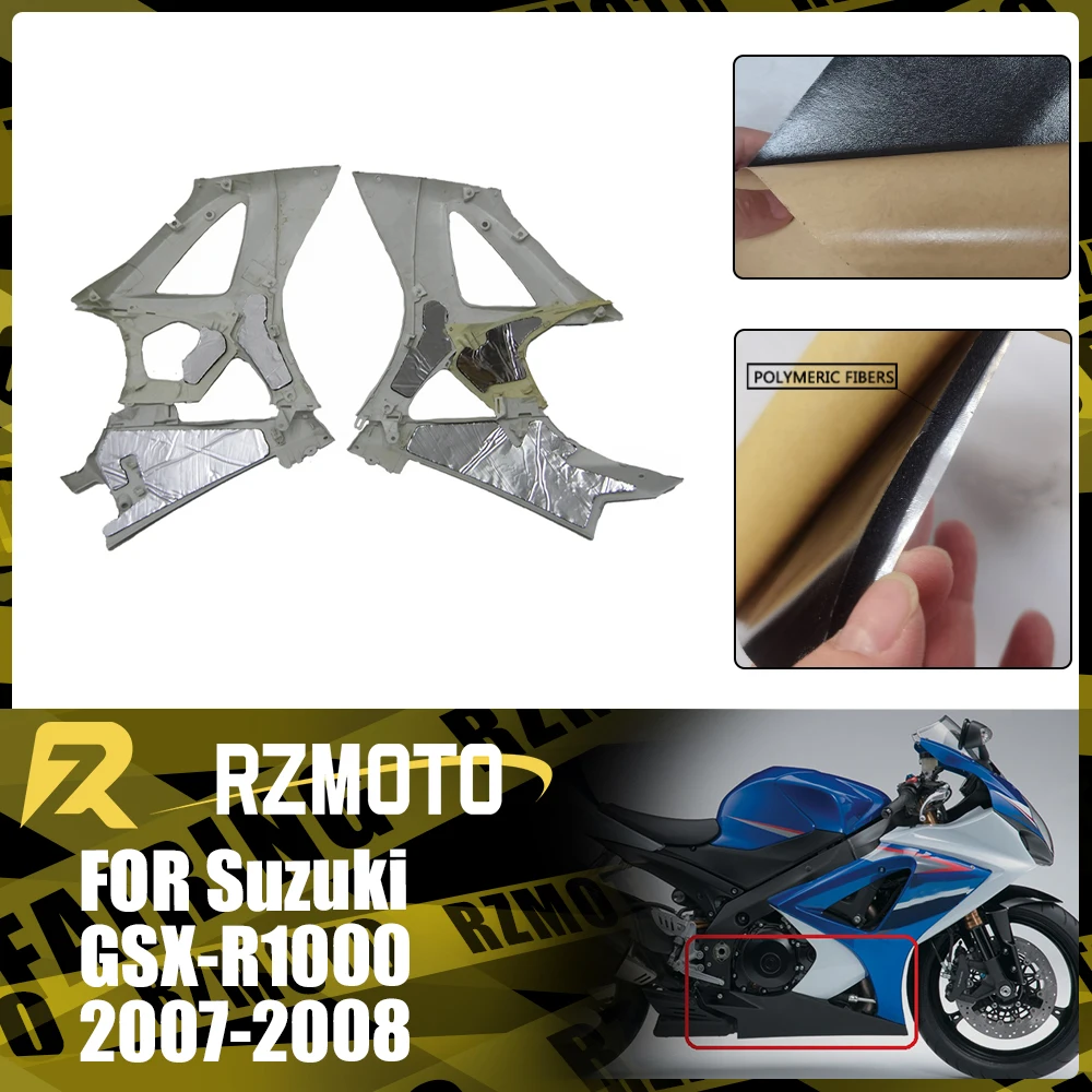 

For Suzuki GSX-R1000 GSXR1000 2007-2008 Motorcycle Protective Heat-Insulating Film ABS Fairing Professional Heat Shield