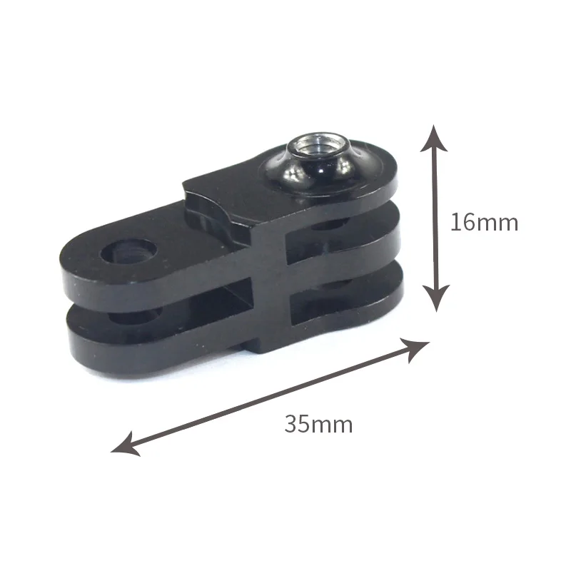 2x Aluminium Mount Metall Pivot Arm Einstellen Arm Gerade Gelenke Adapter Gleiche Richtung Für Gopro Hero 13 12 11 DJI action Kamera – Detail 1