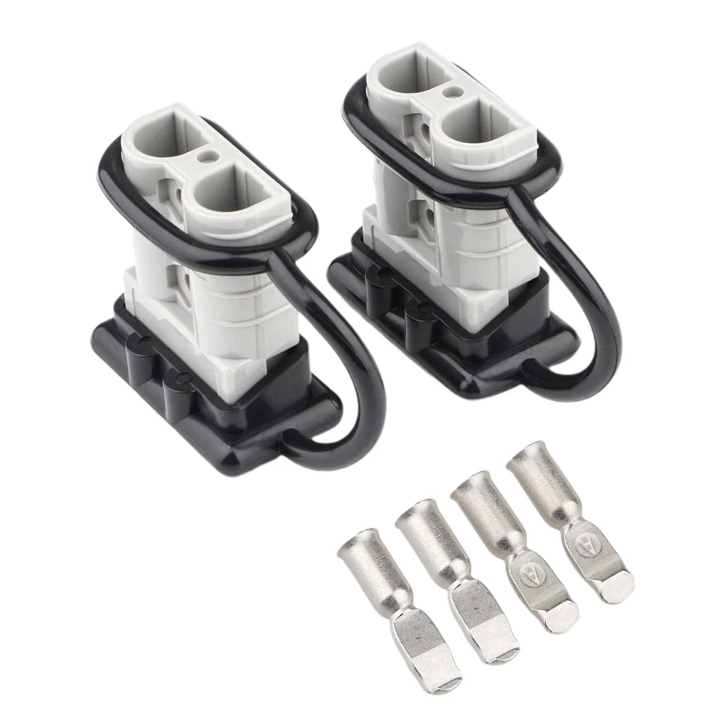 50A 1/0 AWG Battery Connection Harness Plug Connector Winch Plug Quick Disconnect for UPS Battery Pack Trailer Forklift