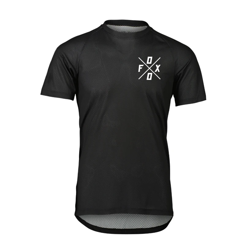 

New summer foxo jersey short-sleeved quick-drying breathable round neck shirt motorcycle bicycle speed descent clothes