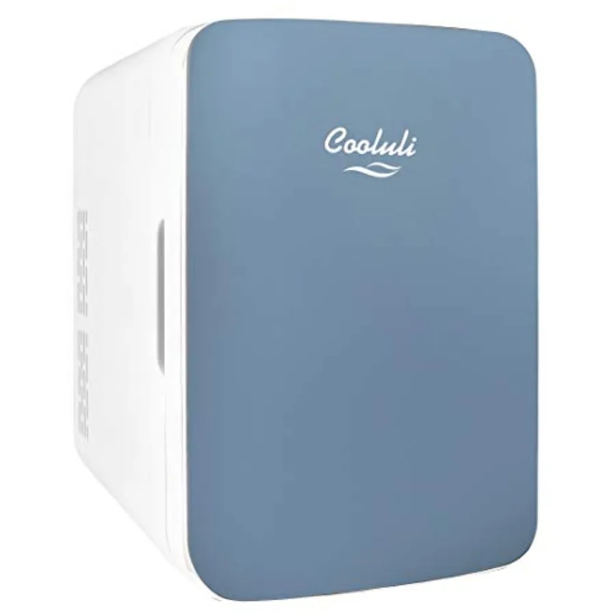 

10L Mini Fridge for Bedroom, Car, Office Desk College Dorm Room Portable AC/DC Cooler Warmer for Food, Drinks, Skincare, Beauty